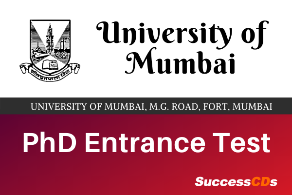 university of mumbai phd entrance test 2022